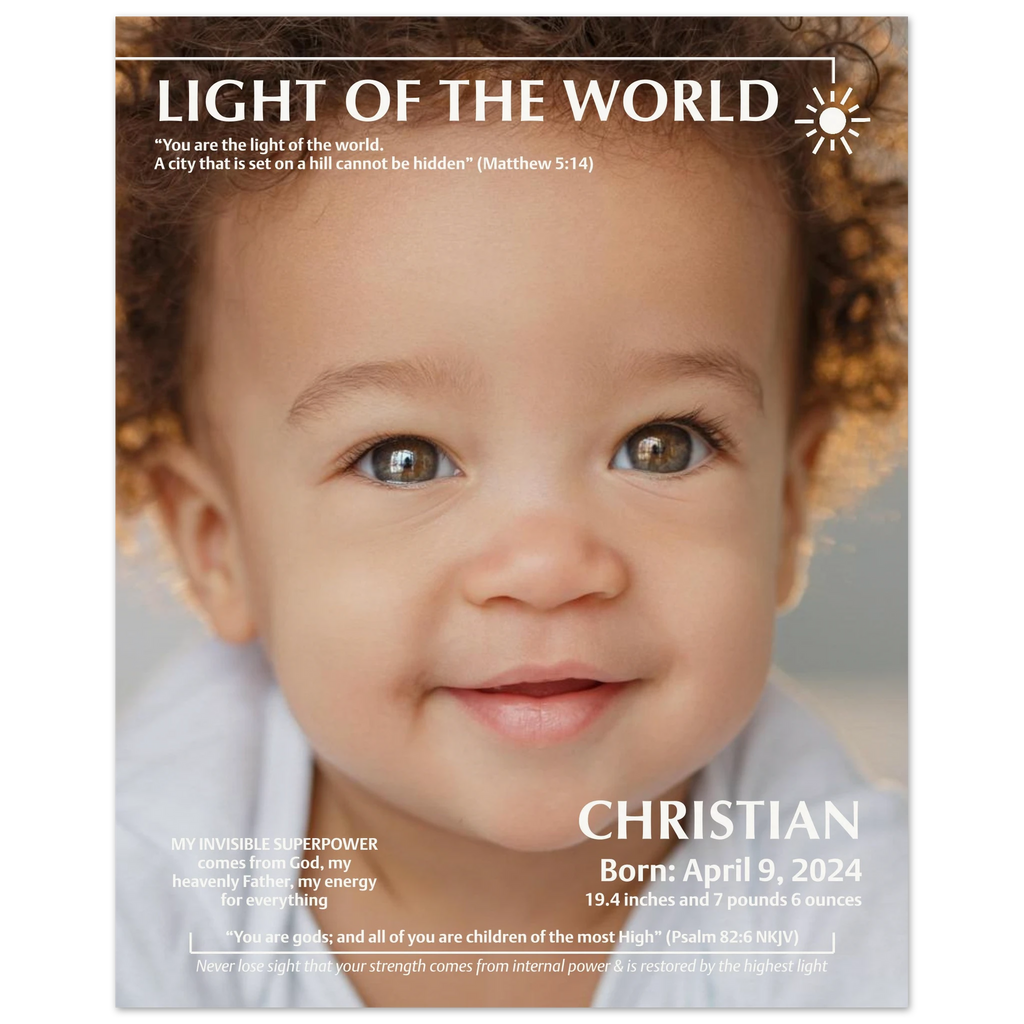 light of the world personalized poster lifestyle kids room