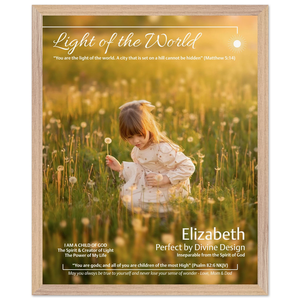 light of the world personalized poster lifestyle kids room