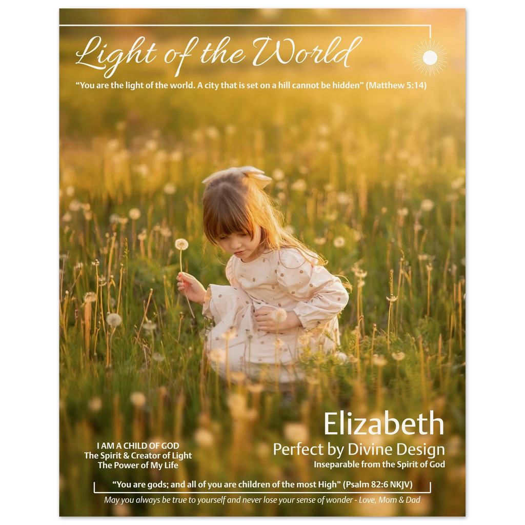 light of the world personalized poster lifestyle kids room
