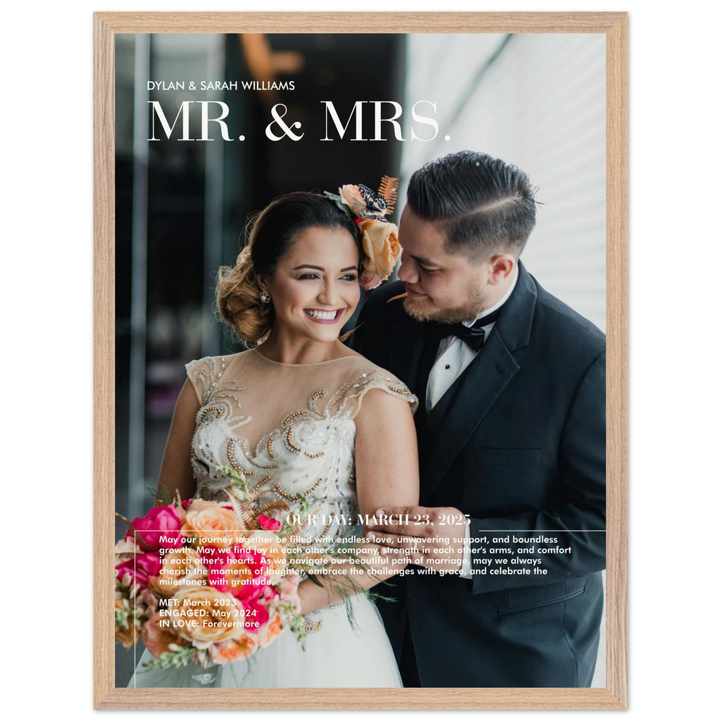 mindful message personalized portrait poster