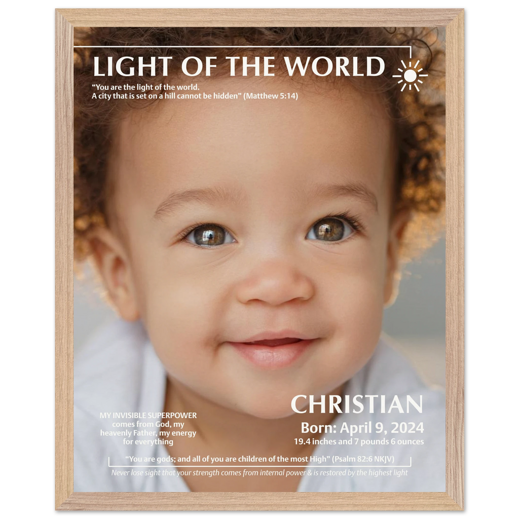light of the world personalized poster lifestyle kids room